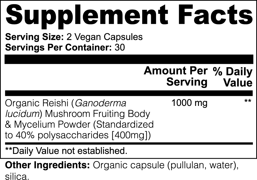 Reishi Mushroom (For Blood Types A, B, O and AB)