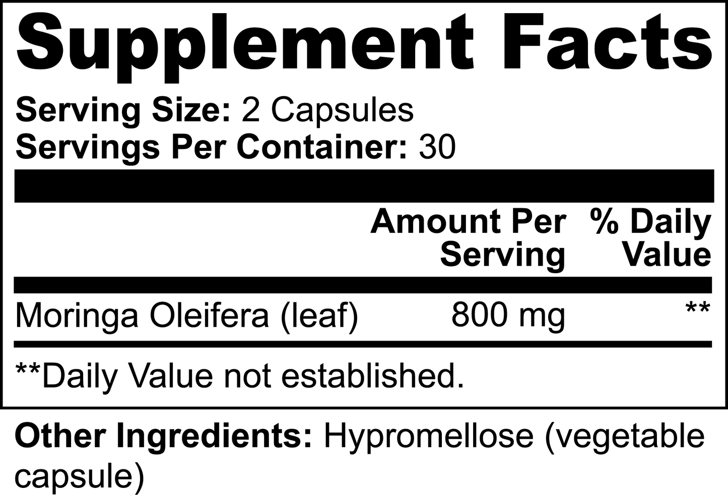 Moringa (For Blood Types A, B, O and AB)