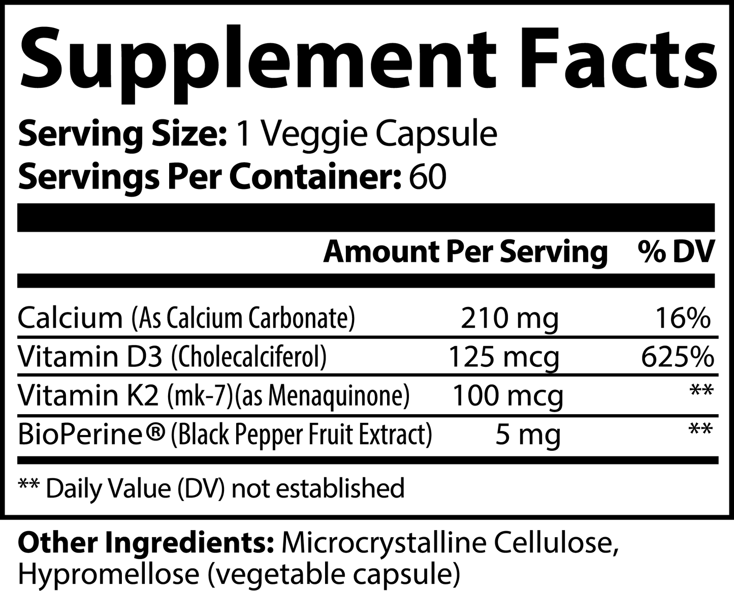 VITAMIN D3 & K3