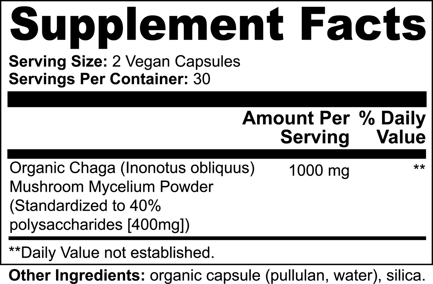 Chaga Mushroom (For Blood Types A, B, O and AB)