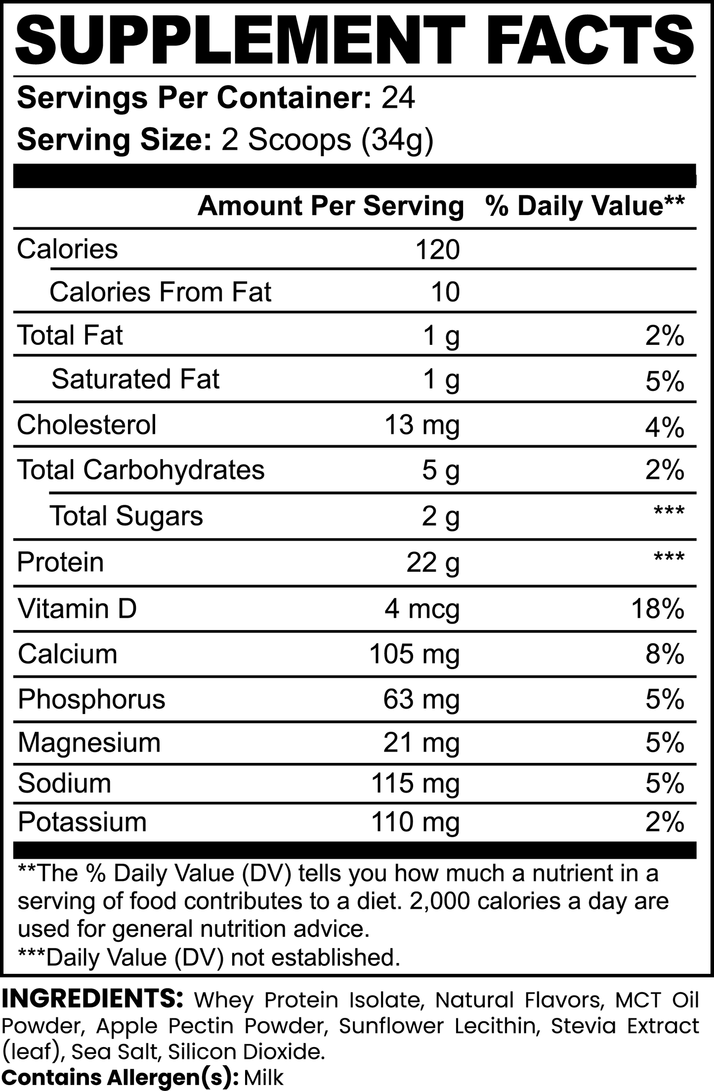 100% Whey Protein (Vanilla)