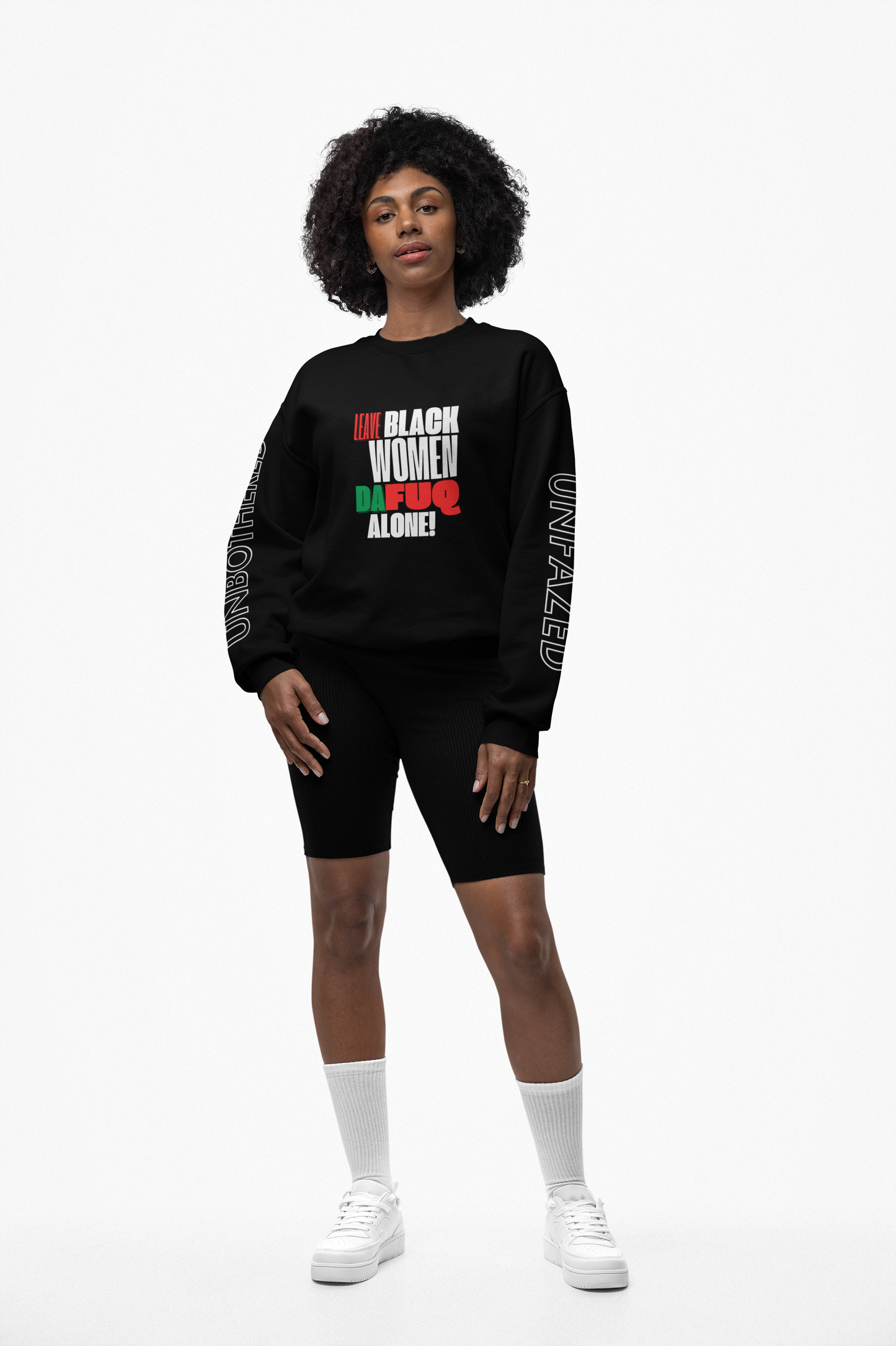 LEAVE BLACK WOMEN ALONE Unisex Heavy Blend™ Crewneck Sweatshirt