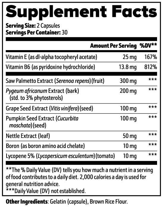 Prostate Support (For Blood Types A, B, O and AB)