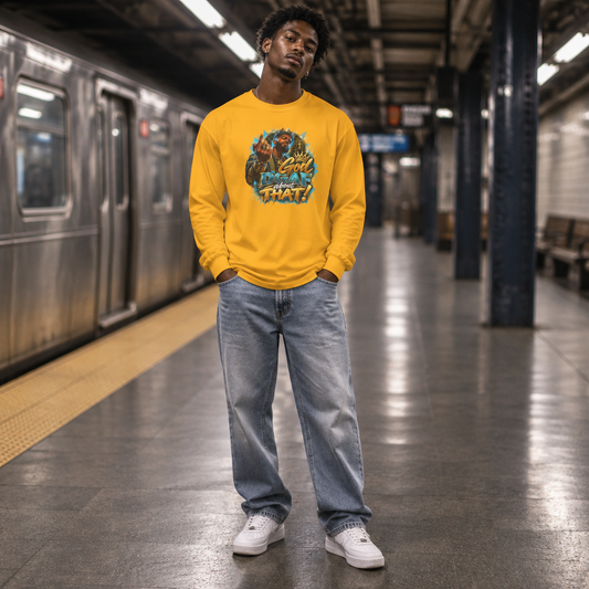 Long Sleeve Tee — 'God Don't Like That!' Graphic Streetwear