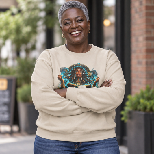 Witchy Crewneck Sweatshirt — "It Was A Spell" Magical Graphic