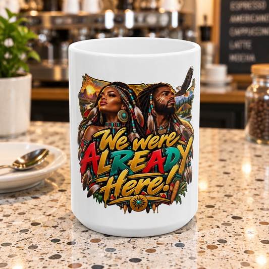 "We Were Already Here" Mug – Indigenous Pride Ceramic Coffee Cup
