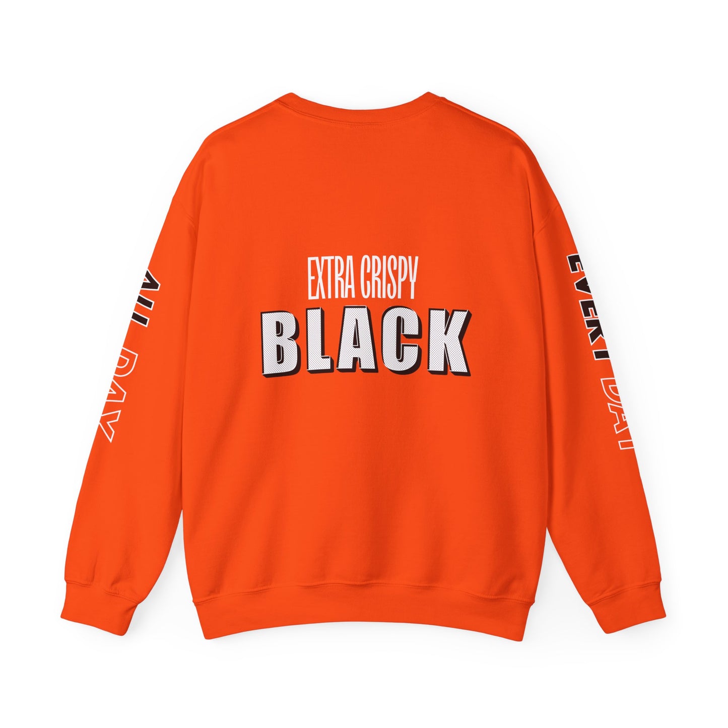 EXTRA CRISPY BLACK Unisex Crewneck Sweatshirt