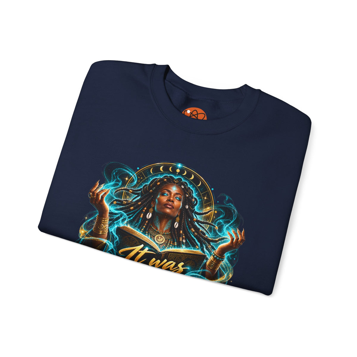 Witchy Crewneck Sweatshirt — "It Was A Spell" Magical Graphic