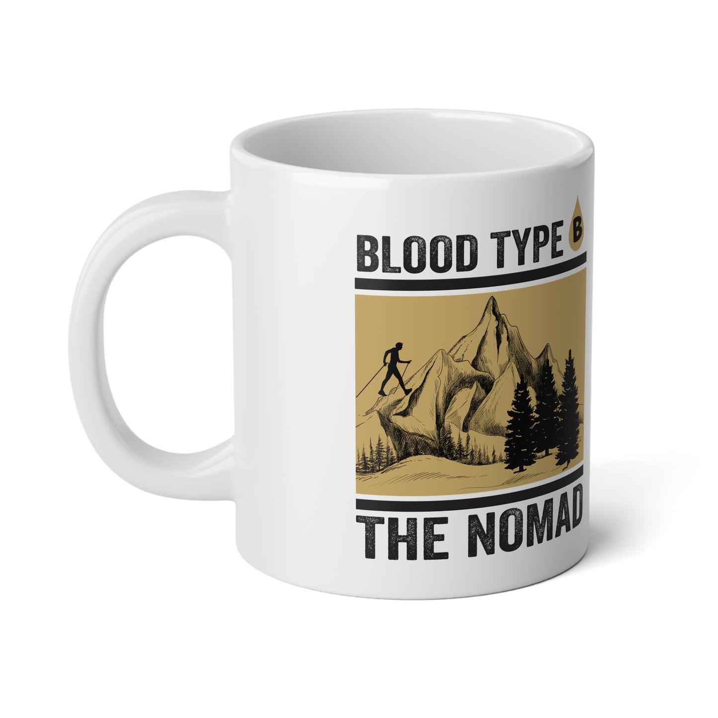 Blood Type B Jumbo Mug, 20oz