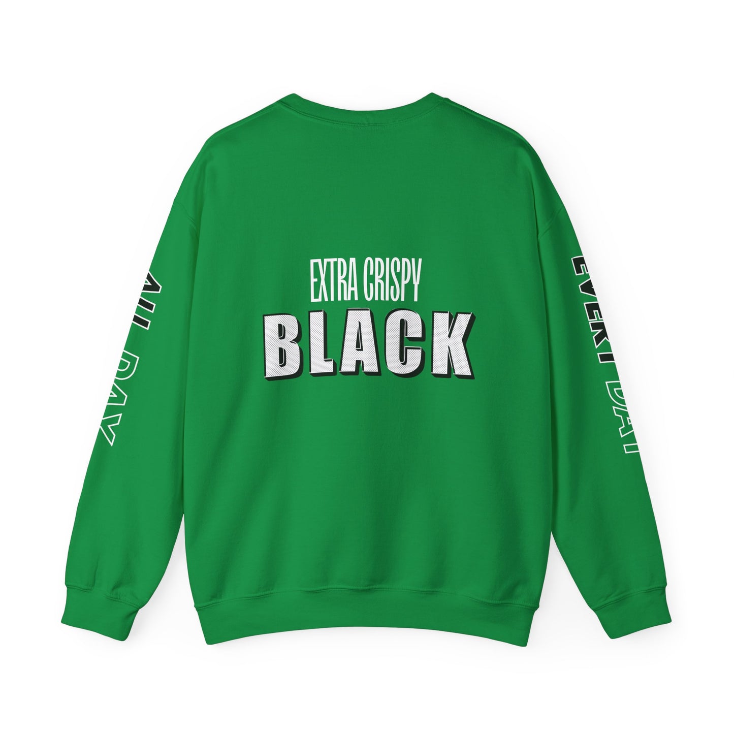 EXTRA CRISPY BLACK Unisex Crewneck Sweatshirt