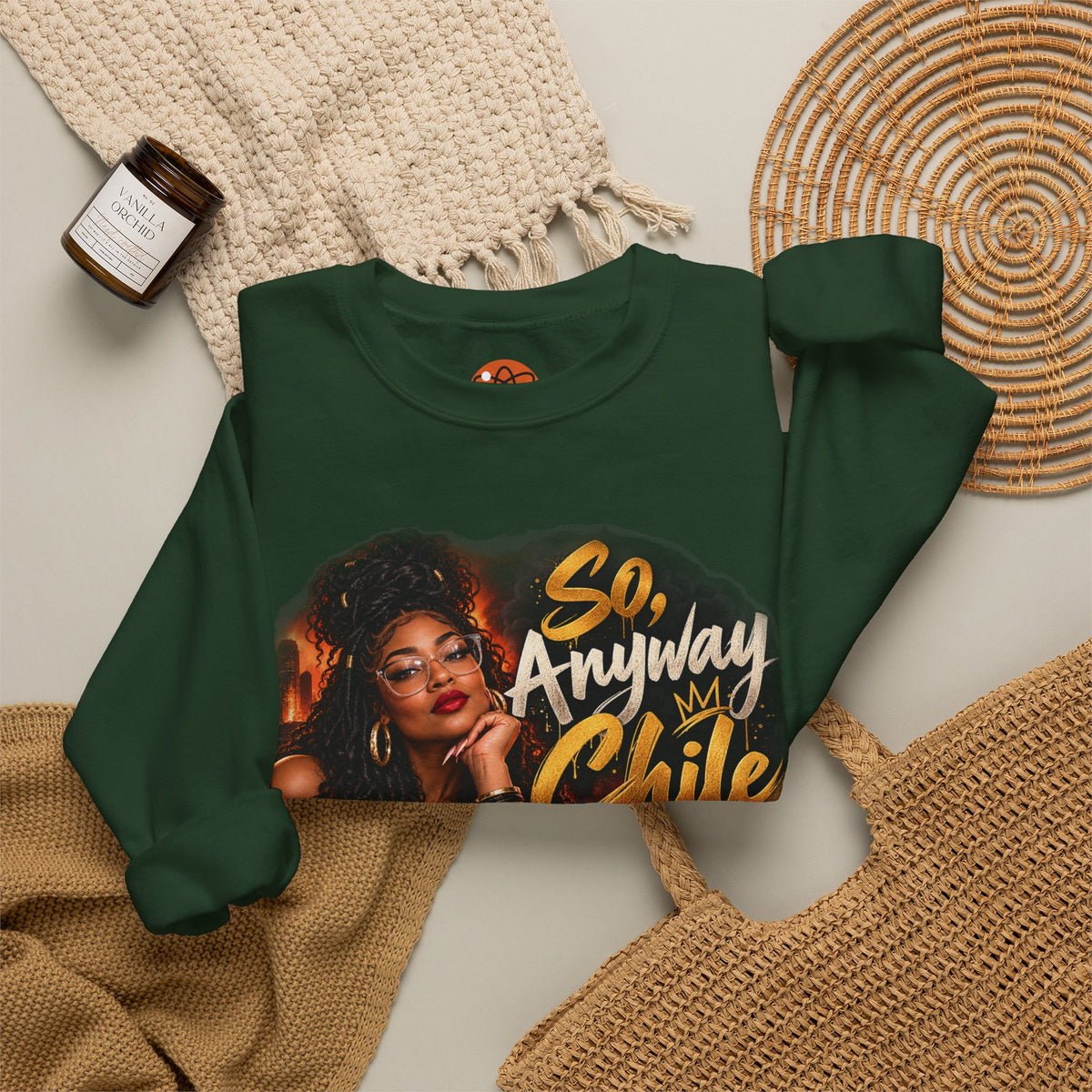 "So, Anyway Chile..." Unisex Heavy Blend™ Crewneck Sweatshirt