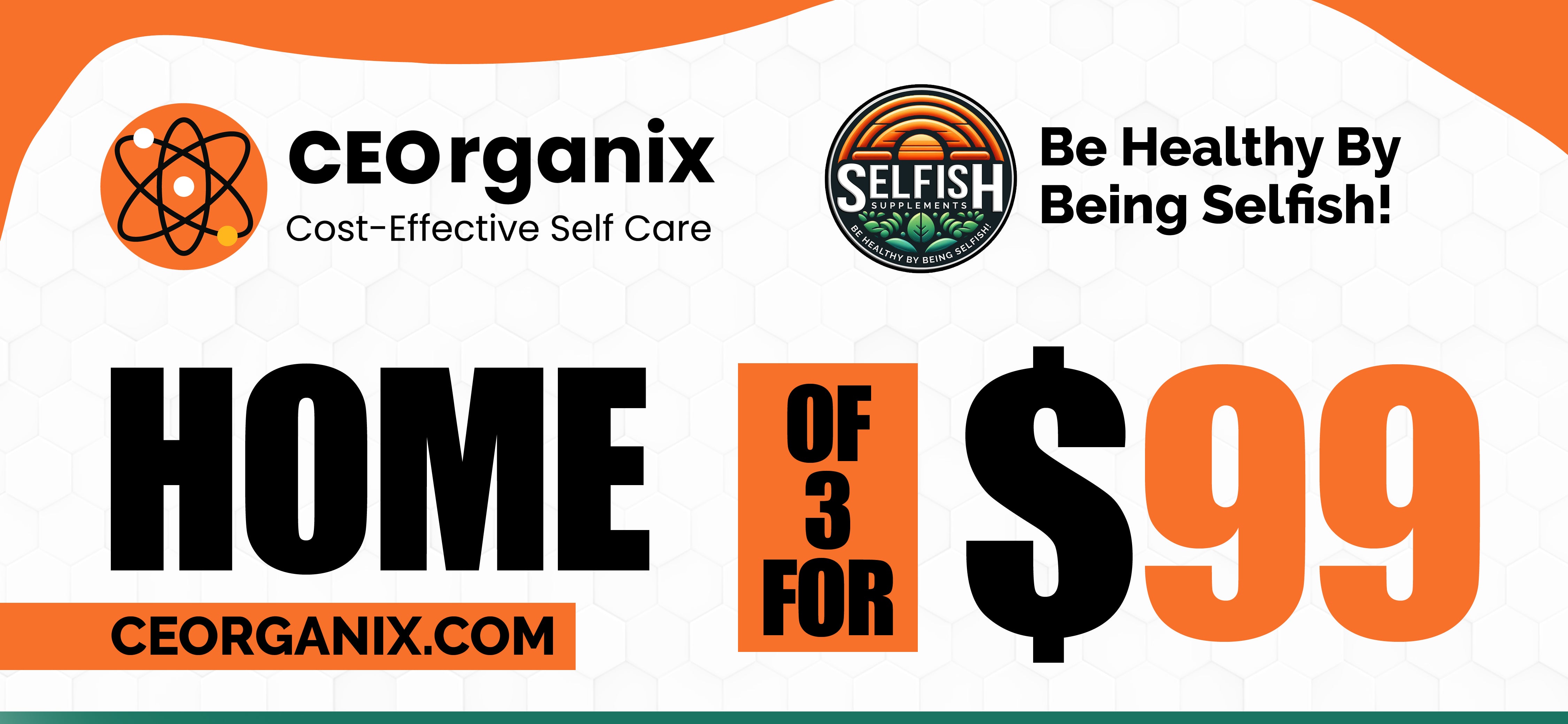 CEOrganix And Selfish Supplements