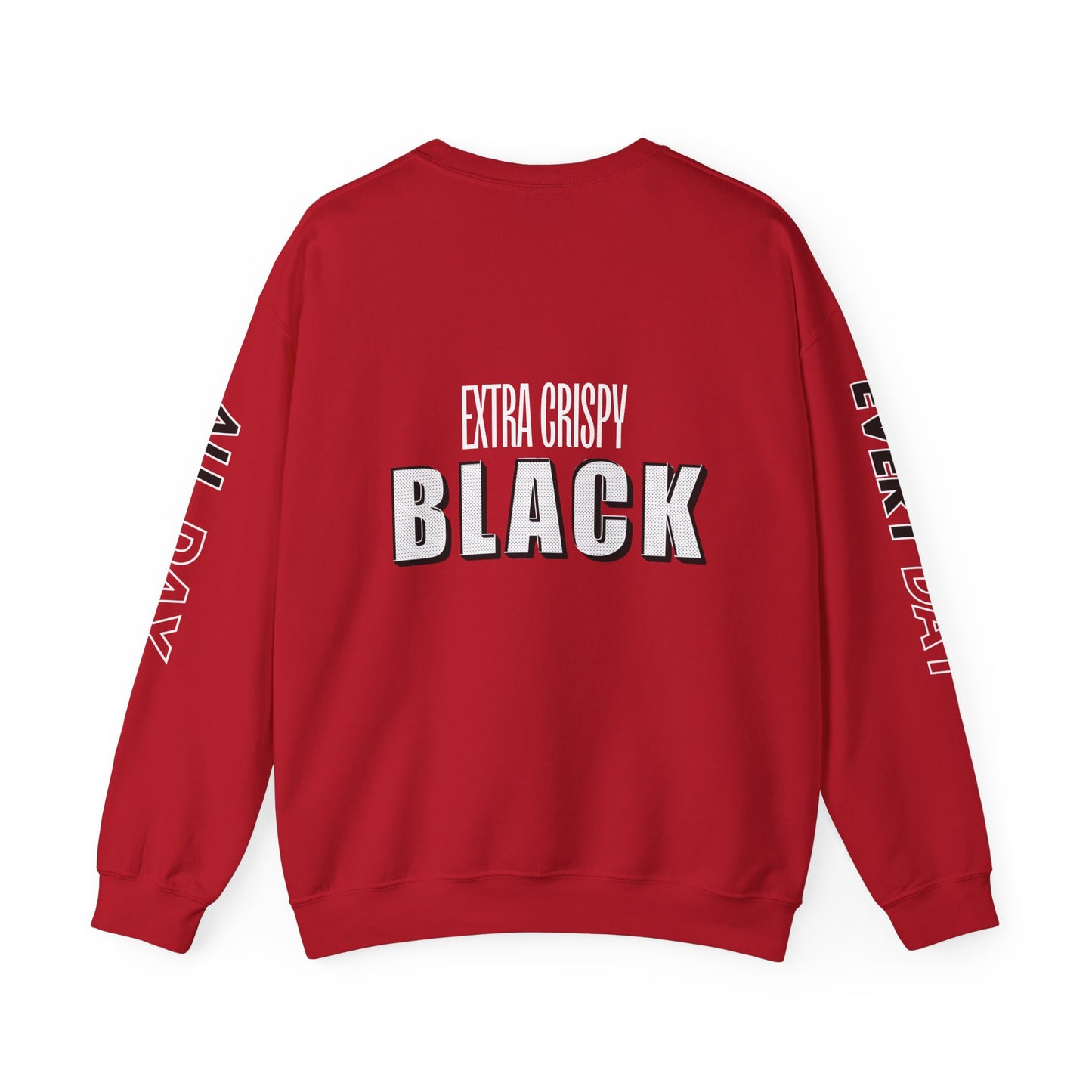 EXTRA CRISPY BLACK Unisex Crewneck Sweatshirt