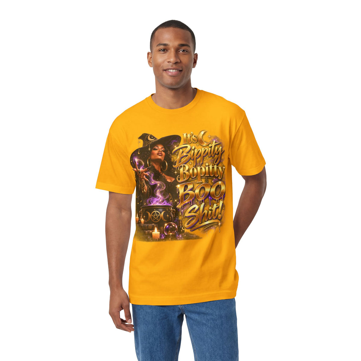 Witchy Halloween Tee — "Bippity Boppity Boo Shit" Graphic Shirt