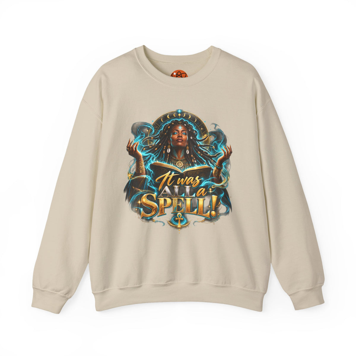 Witchy Crewneck Sweatshirt — "It Was A Spell" Magical Graphic