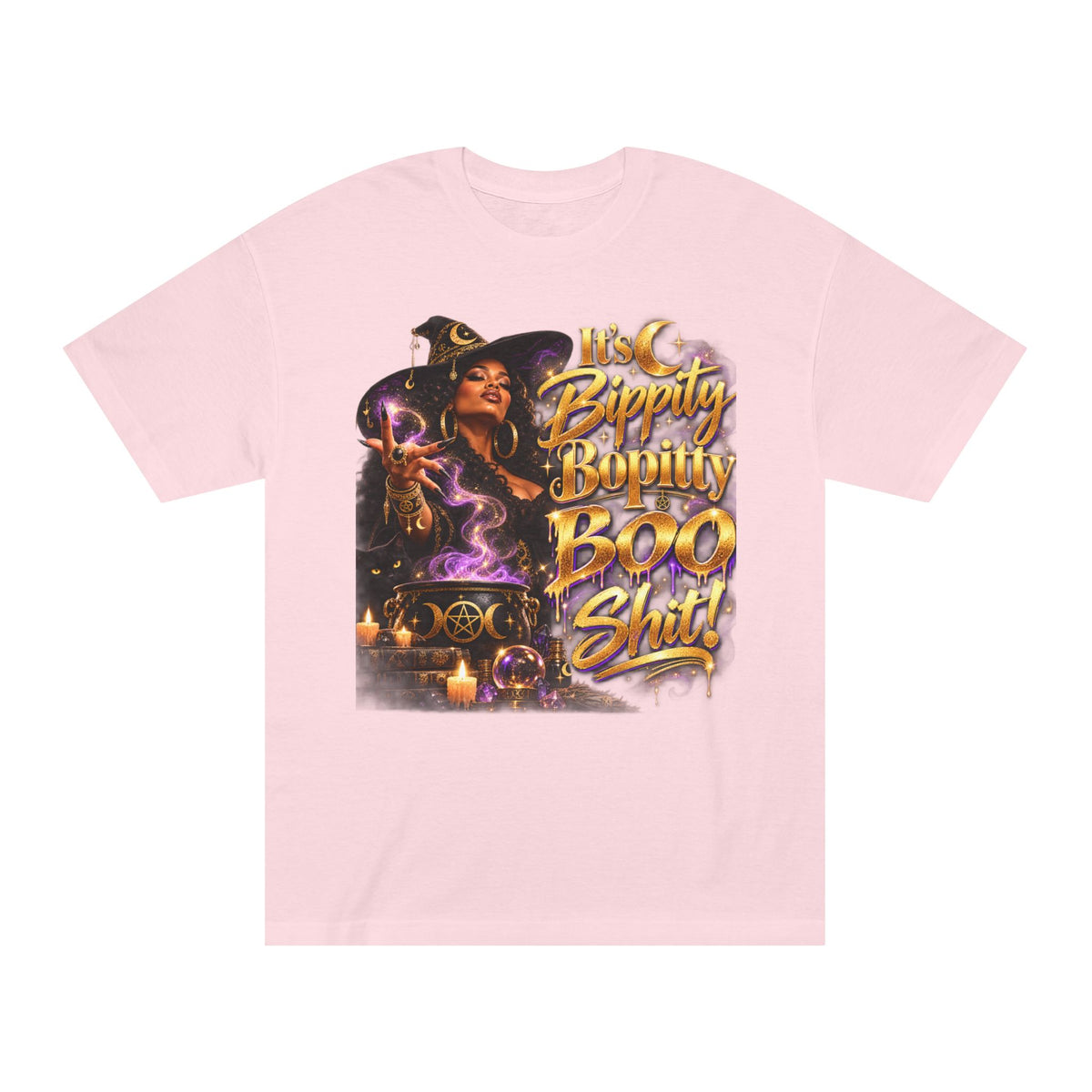 Witchy Halloween Tee — "Bippity Boppity Boo Shit" Graphic Shirt