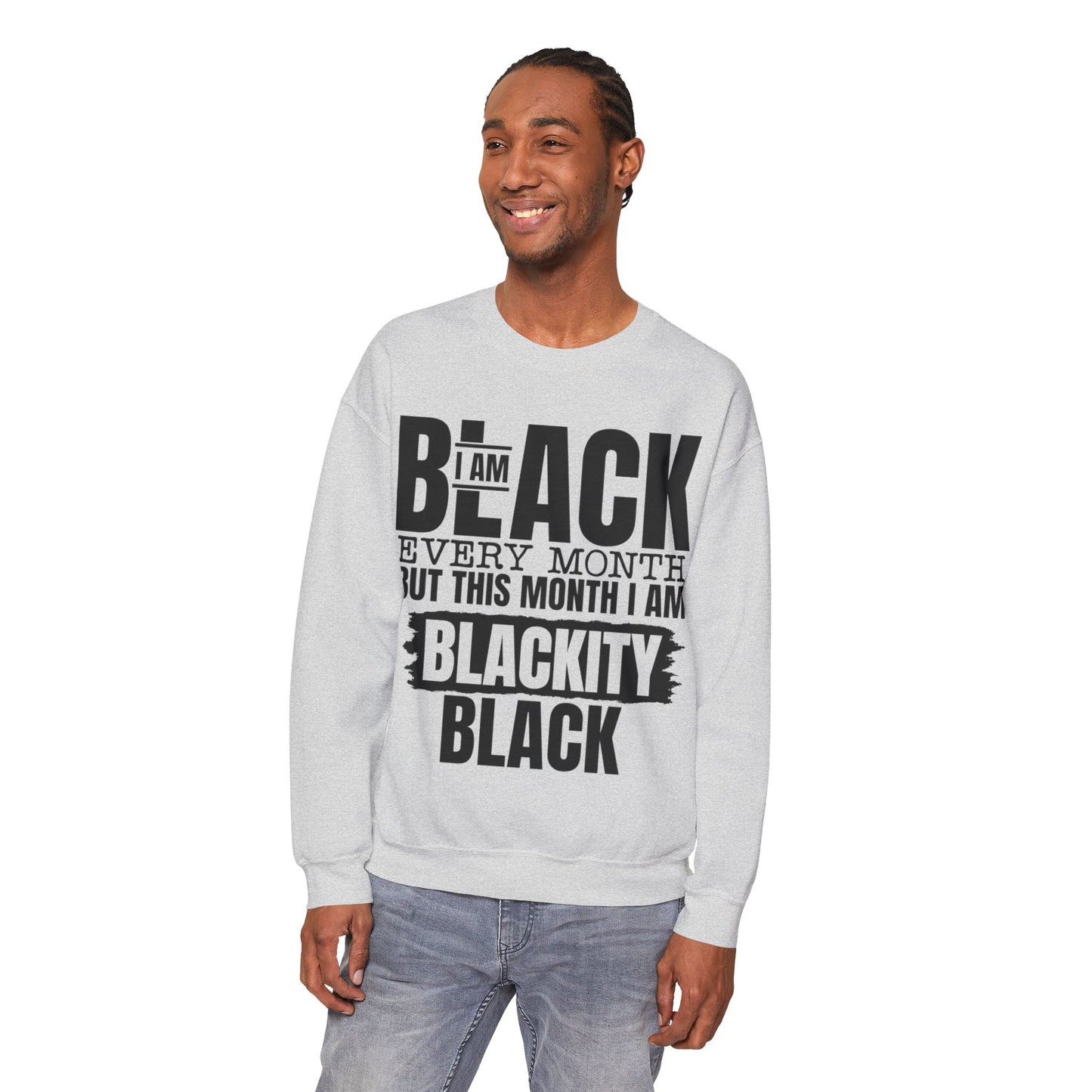 BLACKITY BLACK CREWNECK