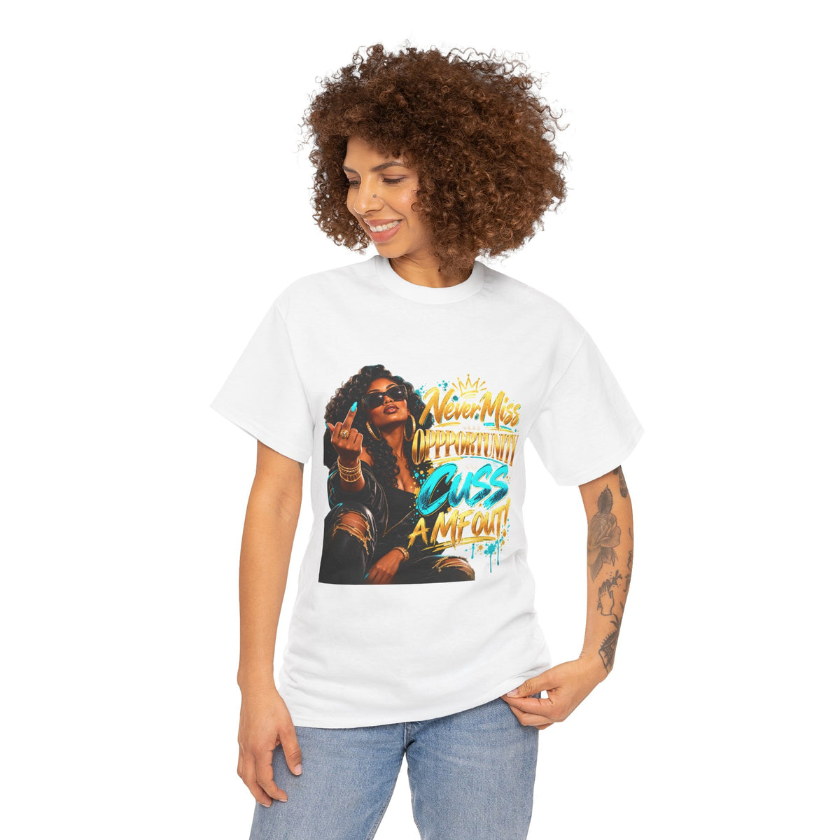 Graphic Tee - 'Never Miss Opportunity" Urban Streetwear T-Shirt
