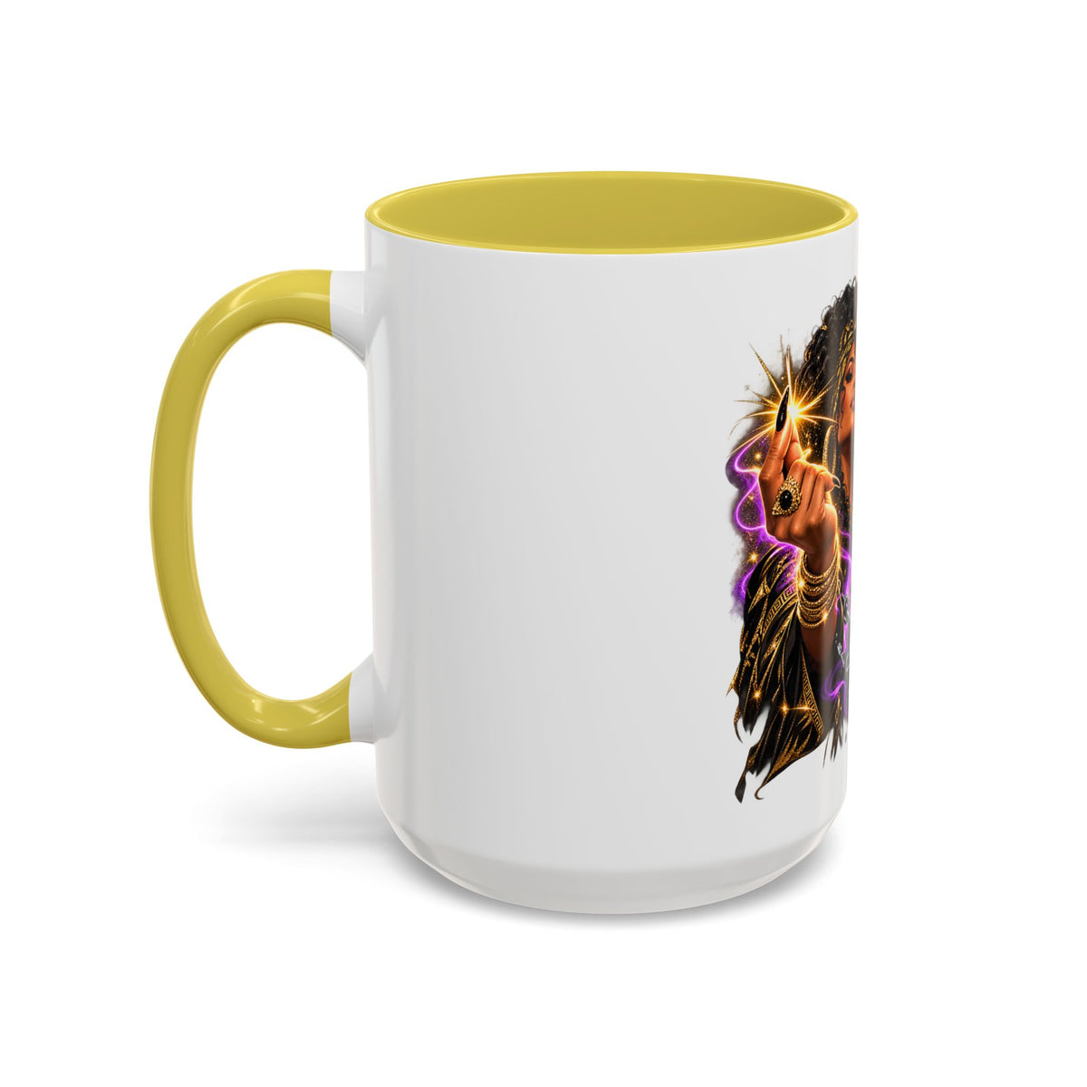 Snap Outta It! Coffee Mug – Vibrant Afro-Latina Power Graphic Mug (11oz/15oz)