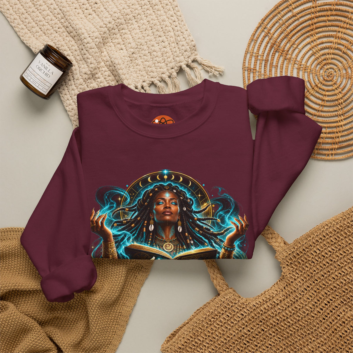 Witchy Crewneck Sweatshirt — "It Was A Spell" Magical Graphic