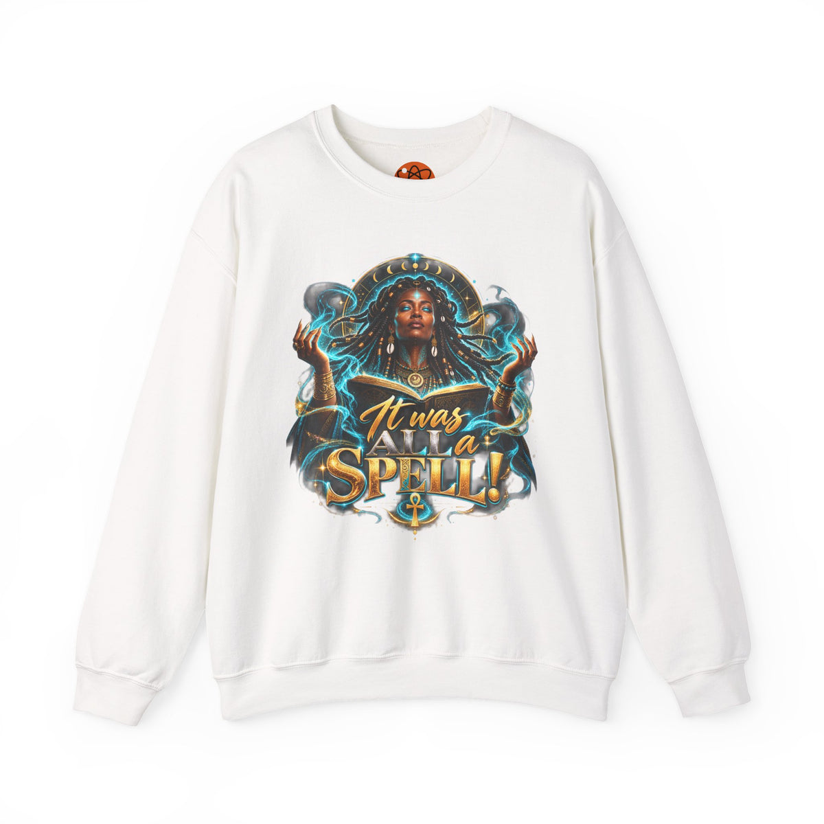 Witchy Crewneck Sweatshirt — "It Was A Spell" Magical Graphic