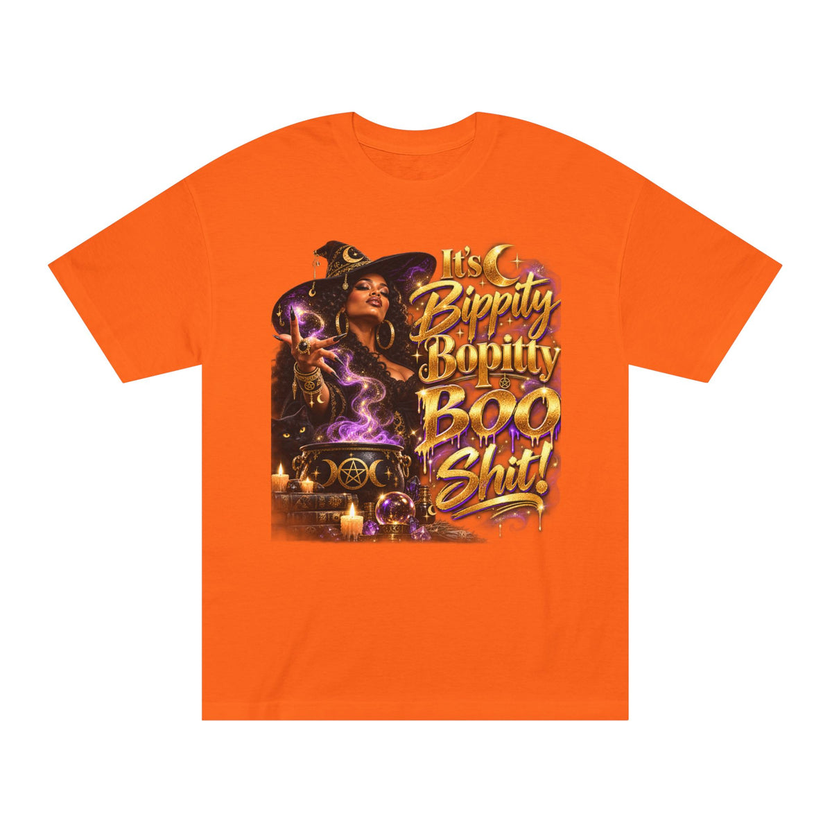 Witchy Halloween Tee — "Bippity Boppity Boo Shit" Graphic Shirt