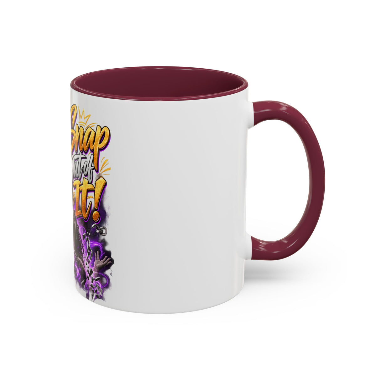Snap Outta It! Coffee Mug – Vibrant Afro-Latina Power Graphic Mug (11oz/15oz)