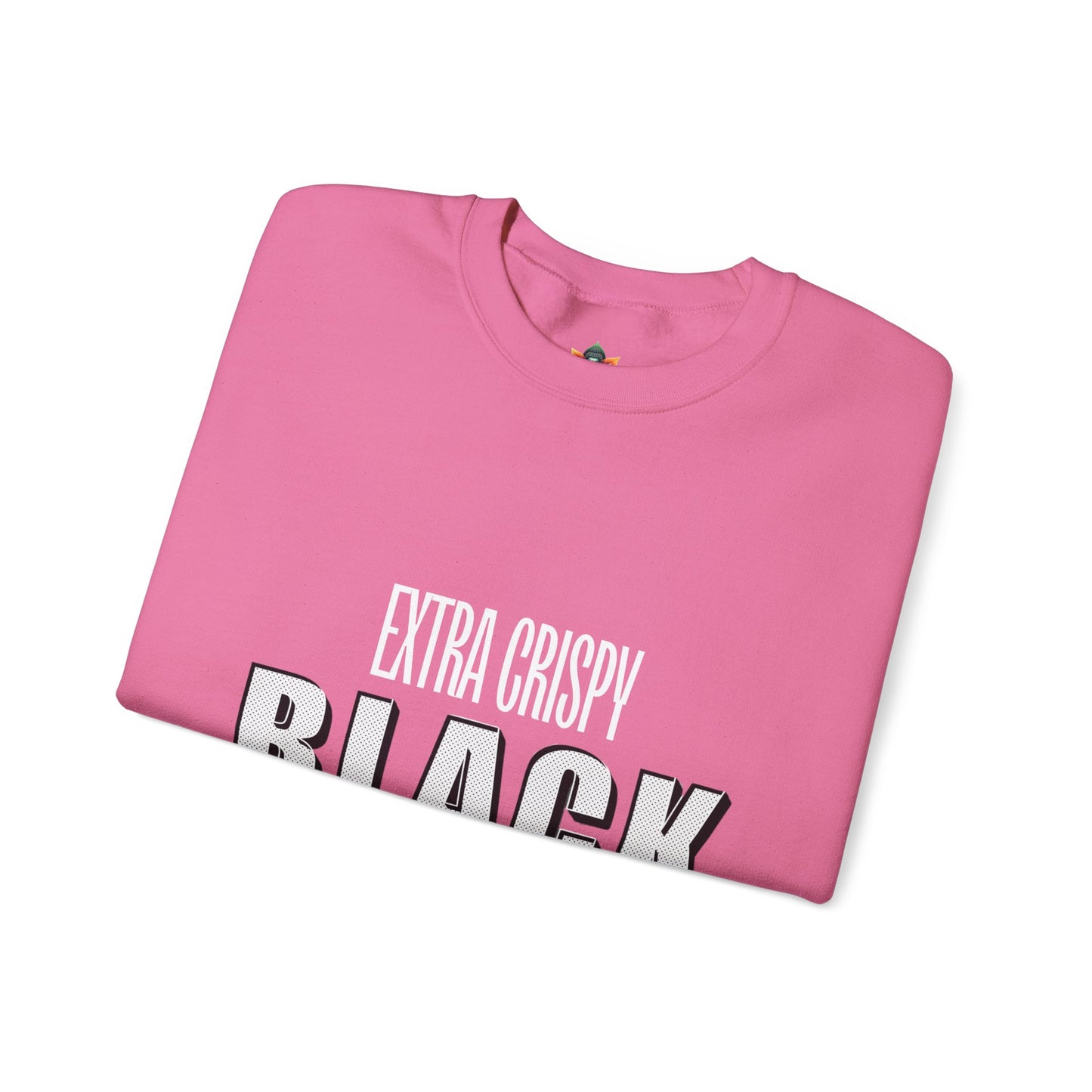 EXTRA CRISPY BLACK Unisex Crewneck Sweatshirt