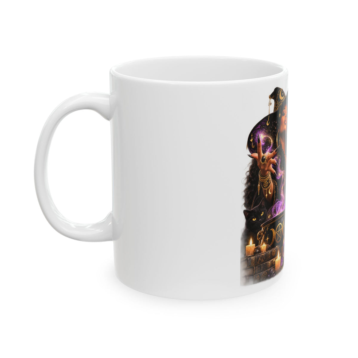Witchy Halloween Mug - "It's Bippity Boppity Boo Shit!" Ceramic Coffee Cup (11oz/15oz)