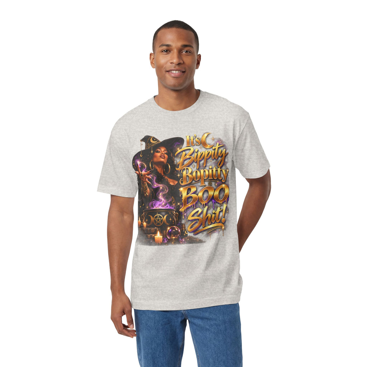 Witchy Halloween Tee — "Bippity Boppity Boo Shit" Graphic Shirt