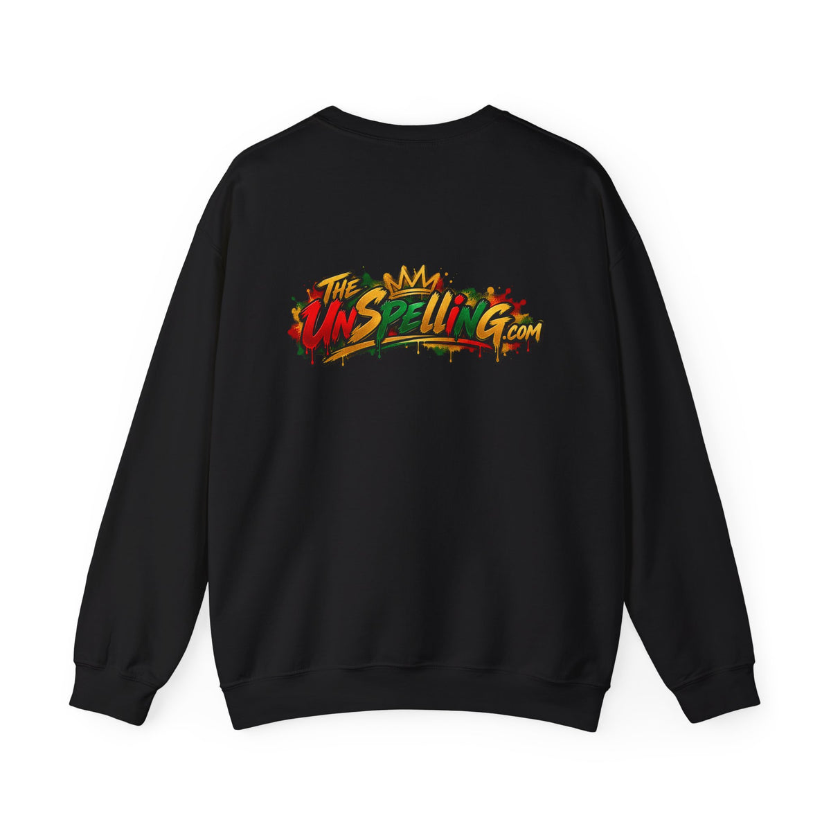 Unapologetically Black Sweatshirt — Afrocentric Crown Graphic Crewneck