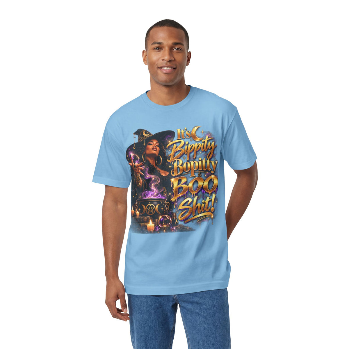 Witchy Halloween Tee — "Bippity Boppity Boo Shit" Graphic Shirt