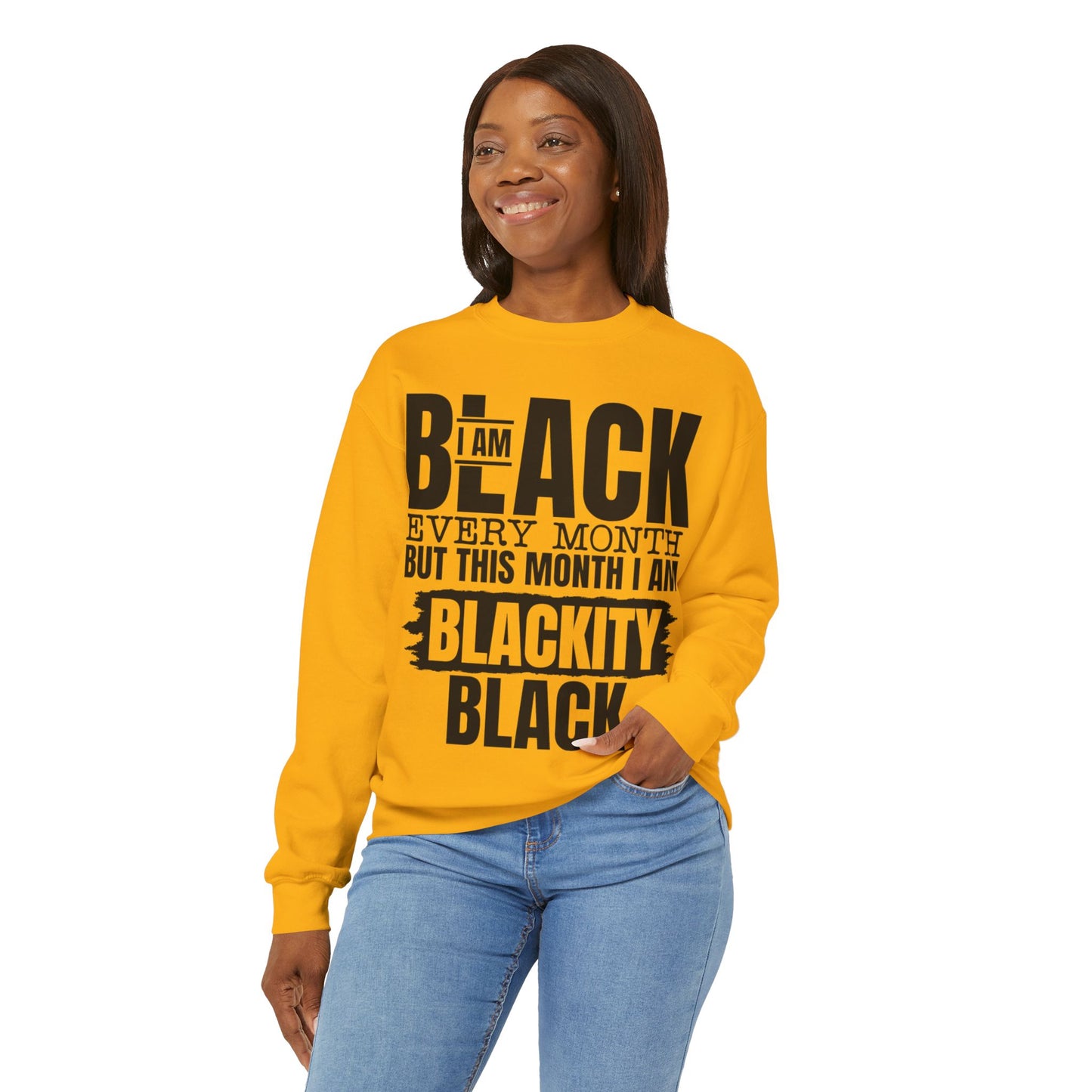 BLACKITY BLACK CREWNECK