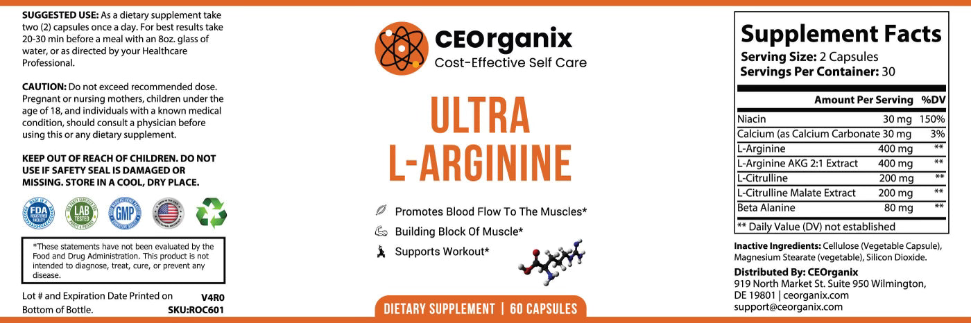 Ultra L-Arginine (BLOOD TYPE O & B!)