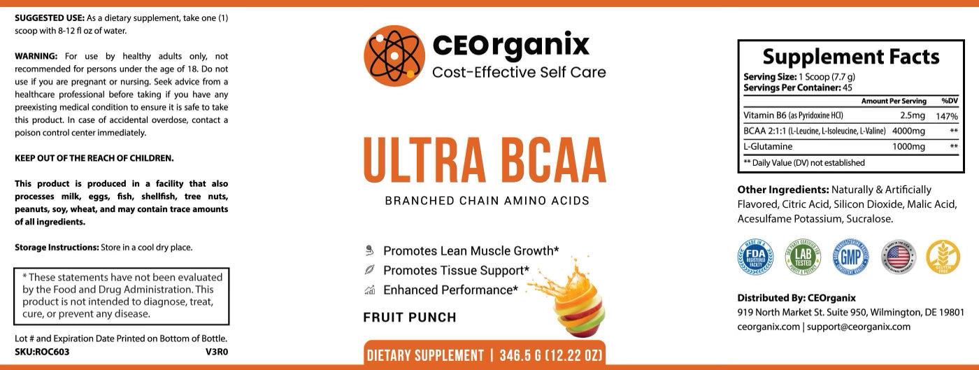 Ultra BCAA's (BLOOD TYPE O & B!)