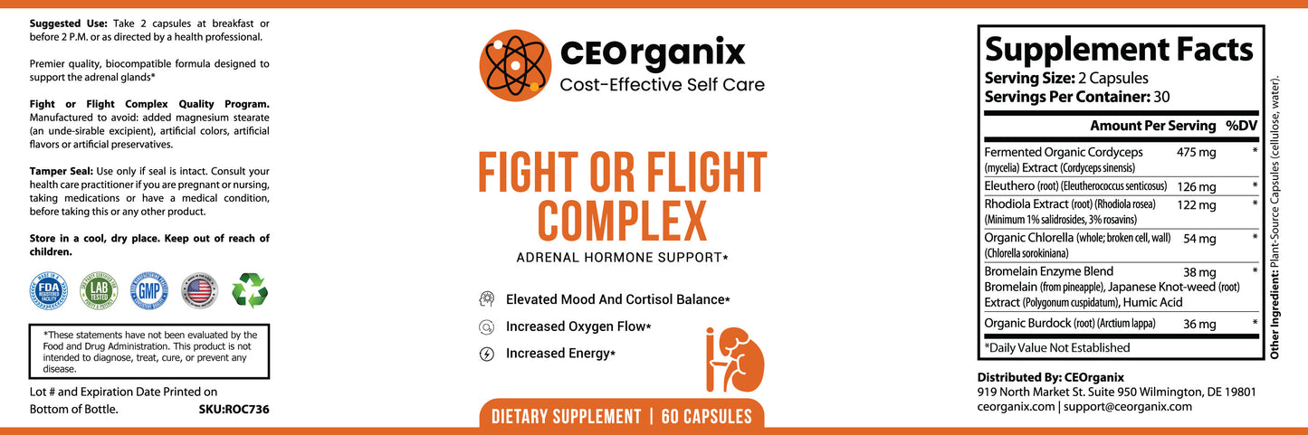 Fight or Flight Complex (For Blood Types A, B, O and AB)