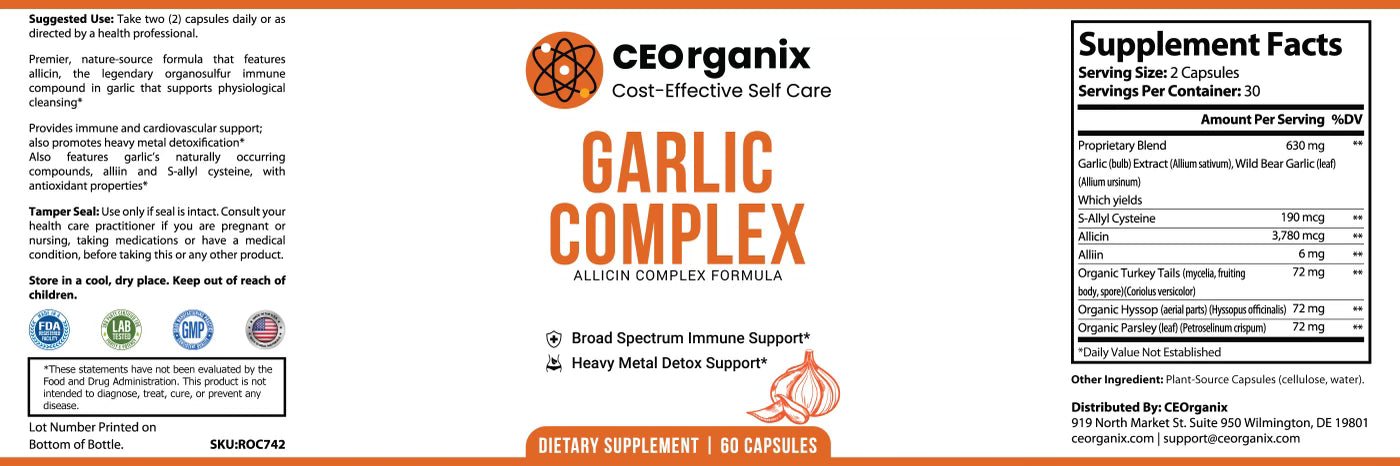 Garlic Complex (For Blood Types A, B, O and AB)