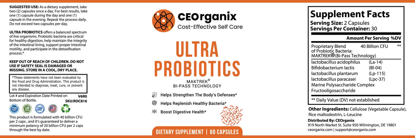 Ultra Probiotics (For Blood Types A, B, O and AB)