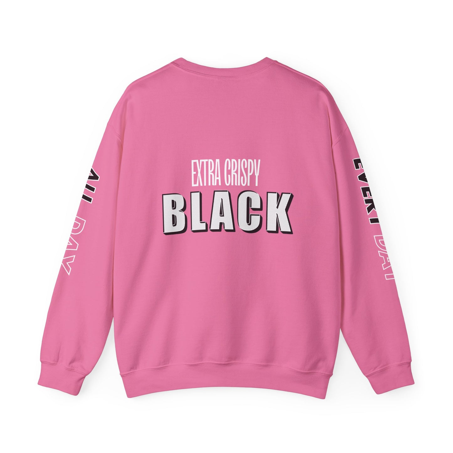 EXTRA CRISPY BLACK Unisex Crewneck Sweatshirt