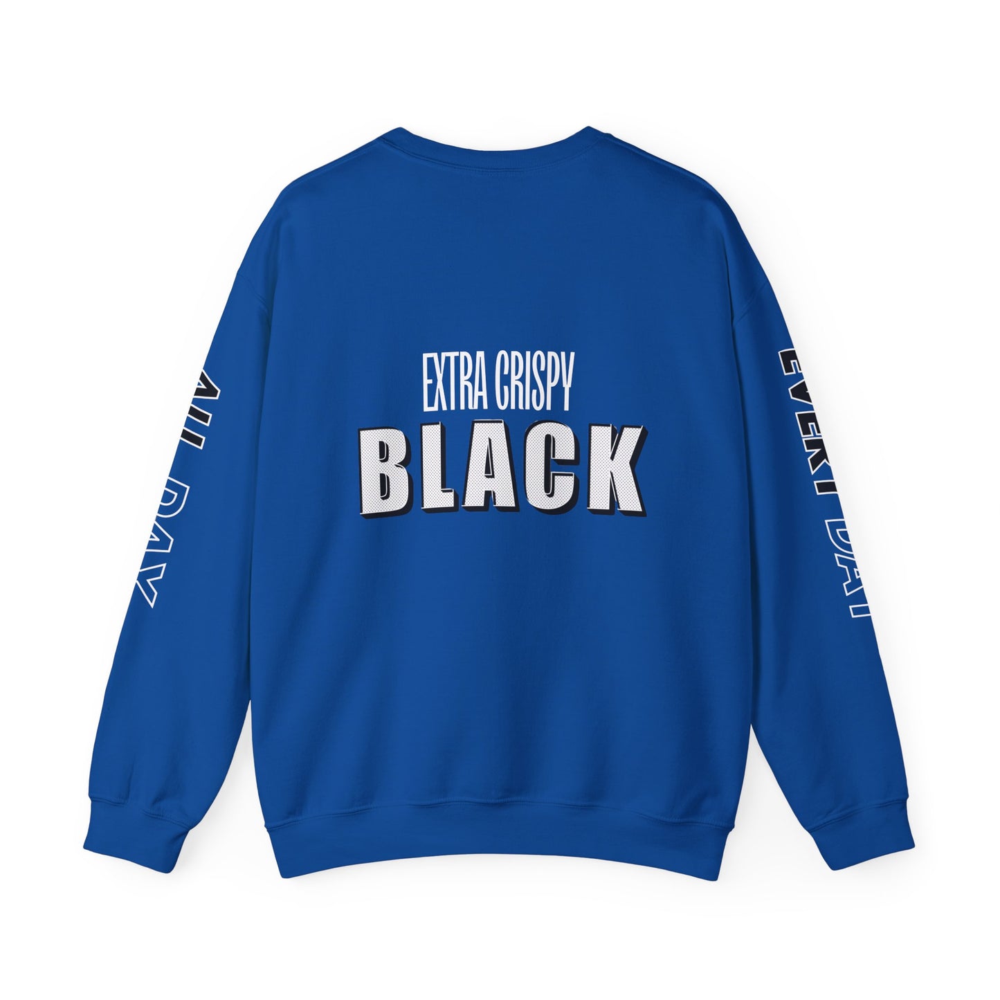 EXTRA CRISPY BLACK Unisex Crewneck Sweatshirt