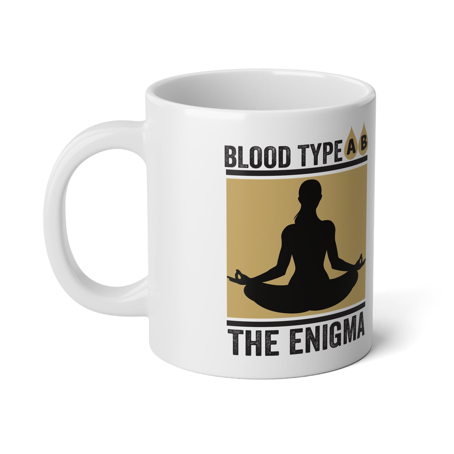 Blood Type AB Jumbo Mug, 20oz