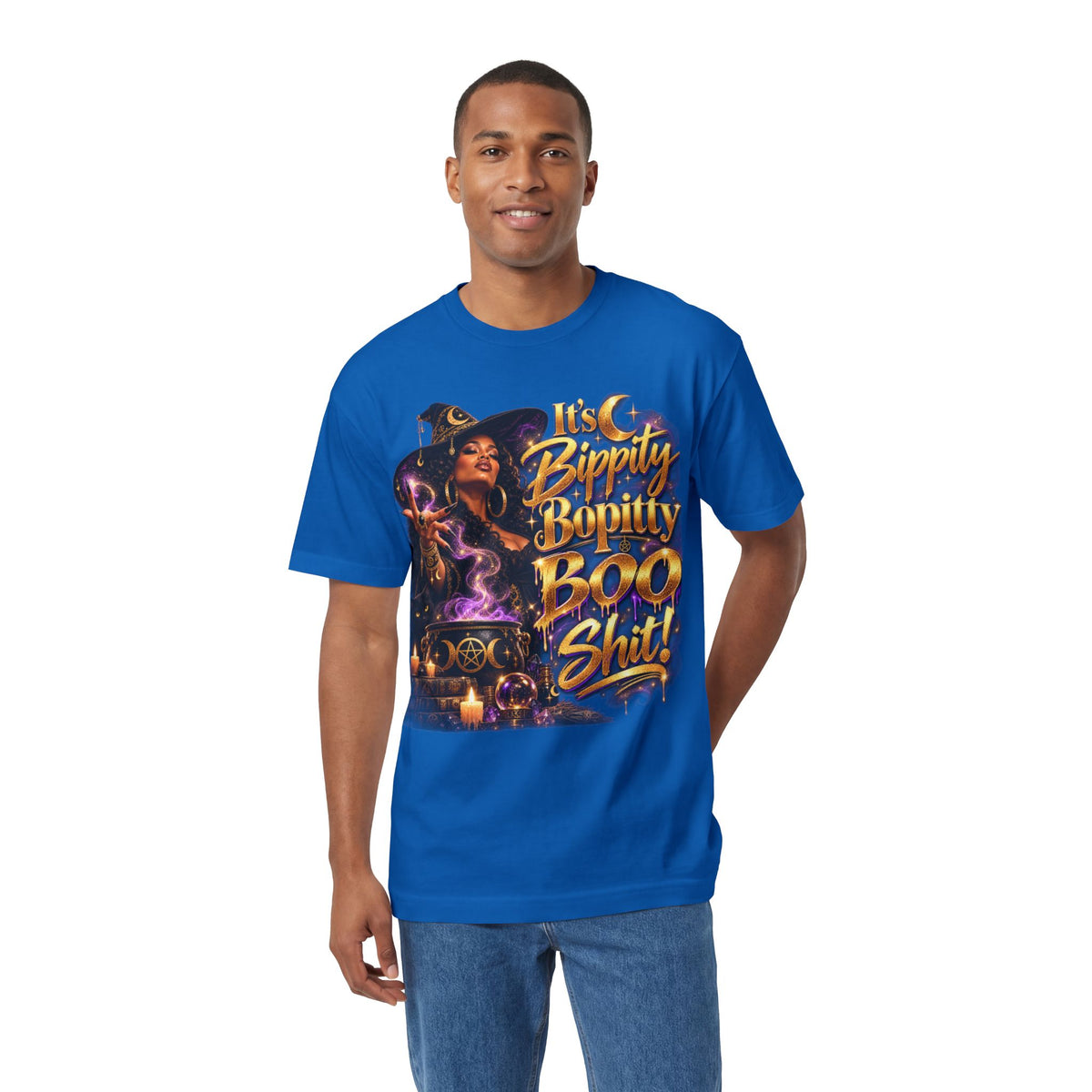 Witchy Halloween Tee — "Bippity Boppity Boo Shit" Graphic Shirt
