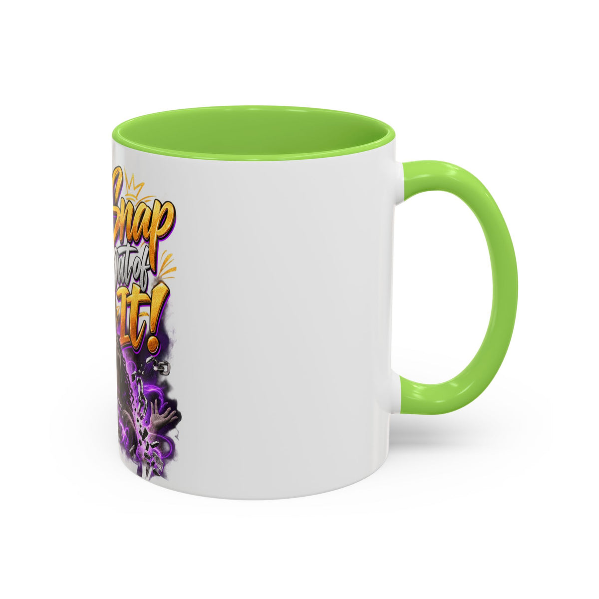 Snap Outta It! Coffee Mug – Vibrant Afro-Latina Power Graphic Mug (11oz/15oz)