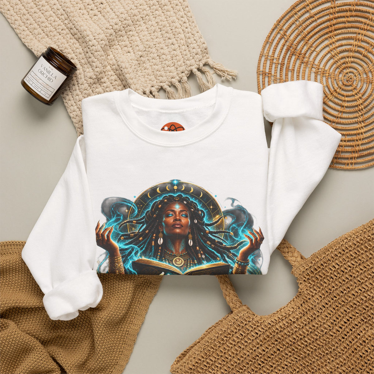 Witchy Crewneck Sweatshirt — "It Was A Spell" Magical Graphic