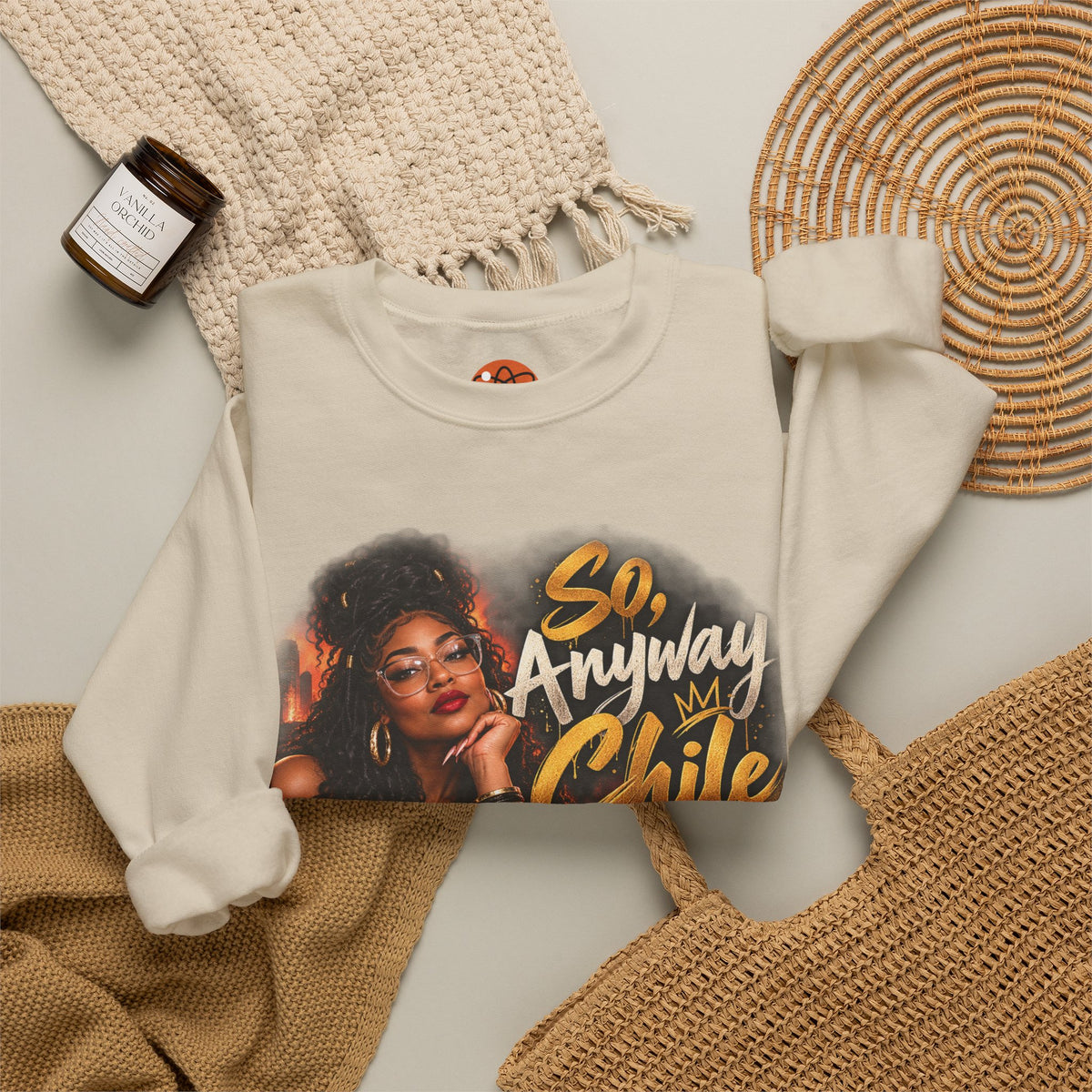 "So, Anyway Chile..." Unisex Heavy Blend™ Crewneck Sweatshirt