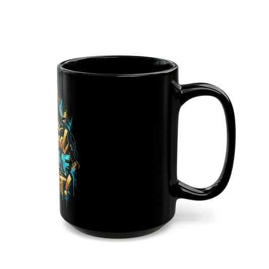 Black Mug — "God DGAF About That!" Bold Afrocentric Coffee Cup (11oz/15oz)