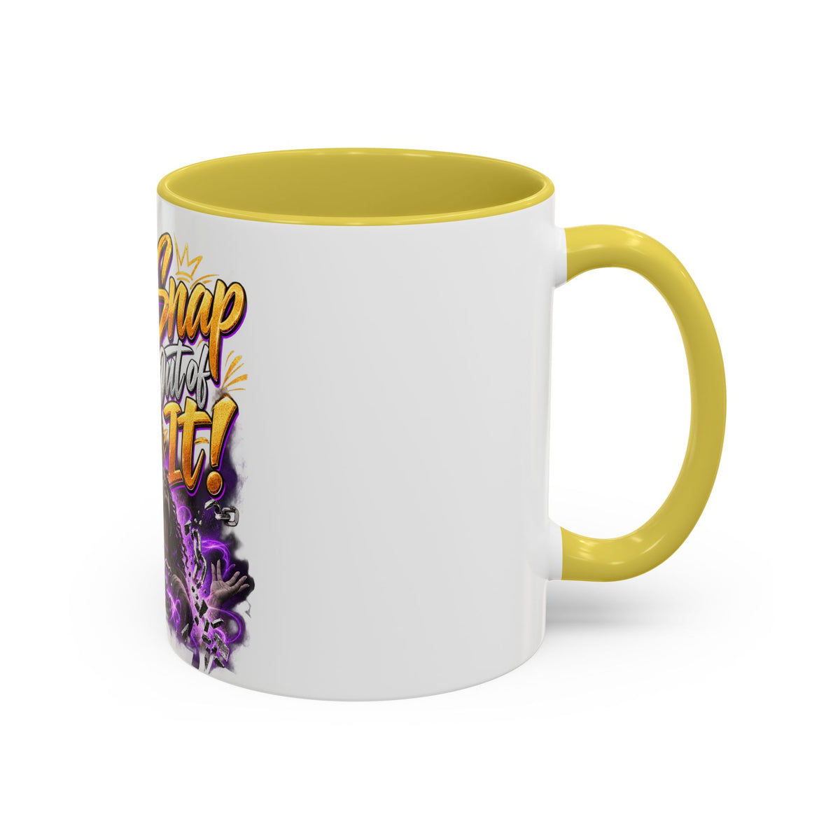 Snap Outta It! Coffee Mug – Vibrant Afro-Latina Power Graphic Mug (11oz/15oz)