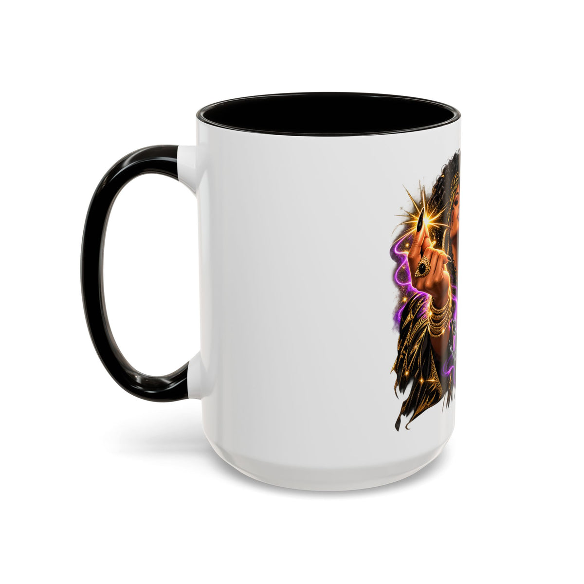 Snap Outta It! Coffee Mug – Vibrant Afro-Latina Power Graphic Mug (11oz/15oz)