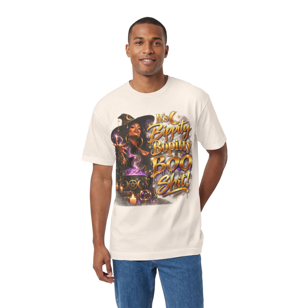 Witchy Halloween Tee — "Bippity Boppity Boo Shit" Graphic Shirt