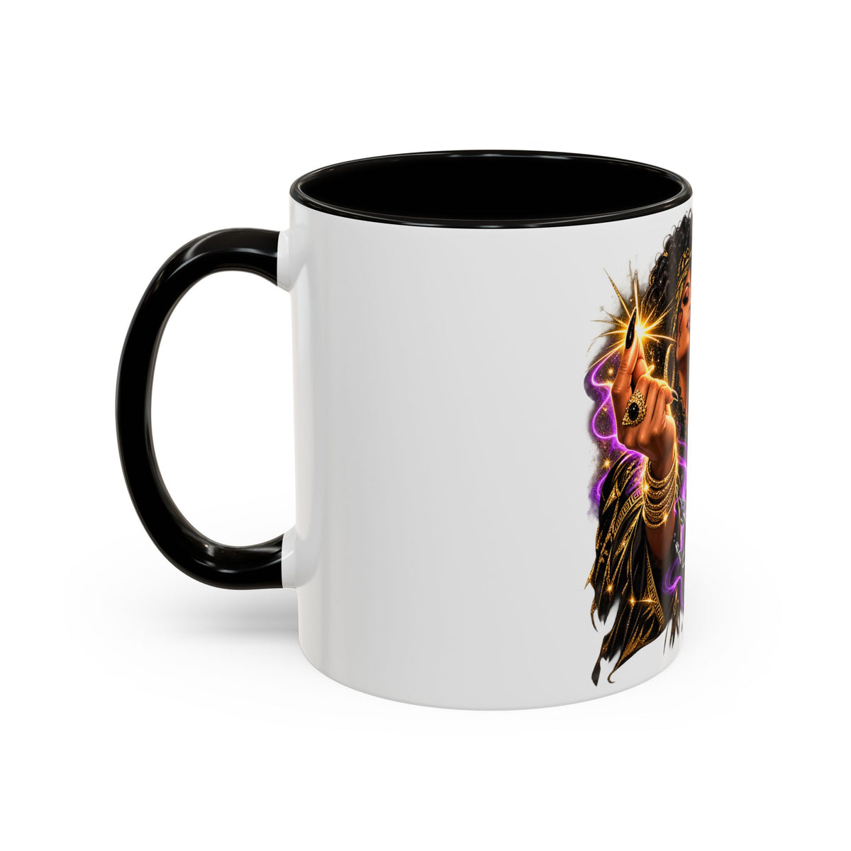 Snap Outta It! Coffee Mug – Vibrant Afro-Latina Power Graphic Mug (11oz/15oz)